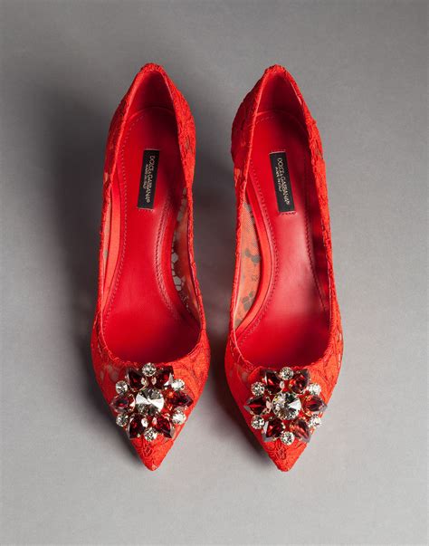 dolce gabbana red pumps|dolce and gabbana heels black.